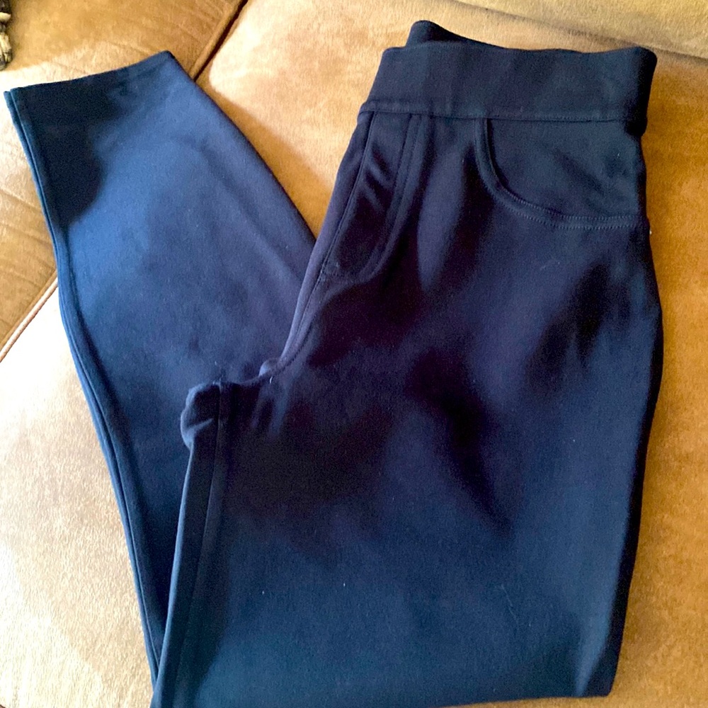 Spanx black straight leg pants size S